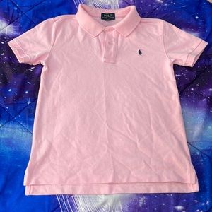 Boys Collared Pink Ralph Lauren Polo